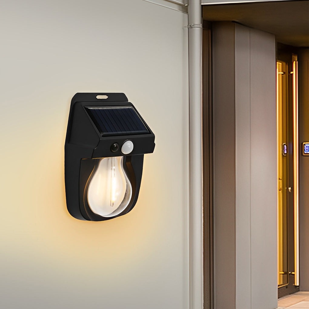 Waterproof Bulb Intelligent Three Modes Modern Solar Wall Lights
