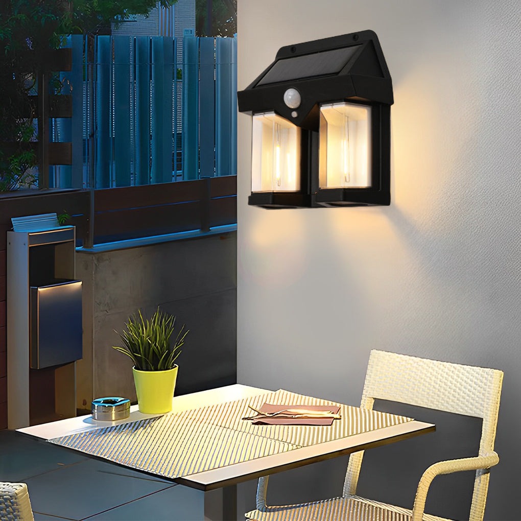 Waterproof Bulb Intelligent Three Modes Modern Solar Wall Lights