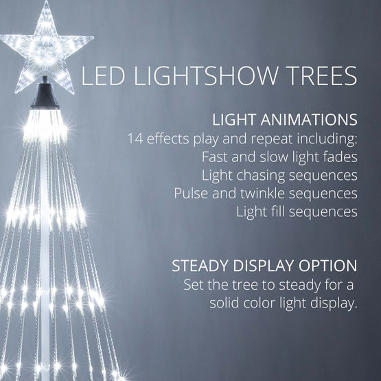 Arbre de Noël d'extérieur à diodes animées