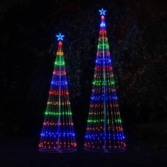 Arbre de Noël d'extérieur à diodes animées